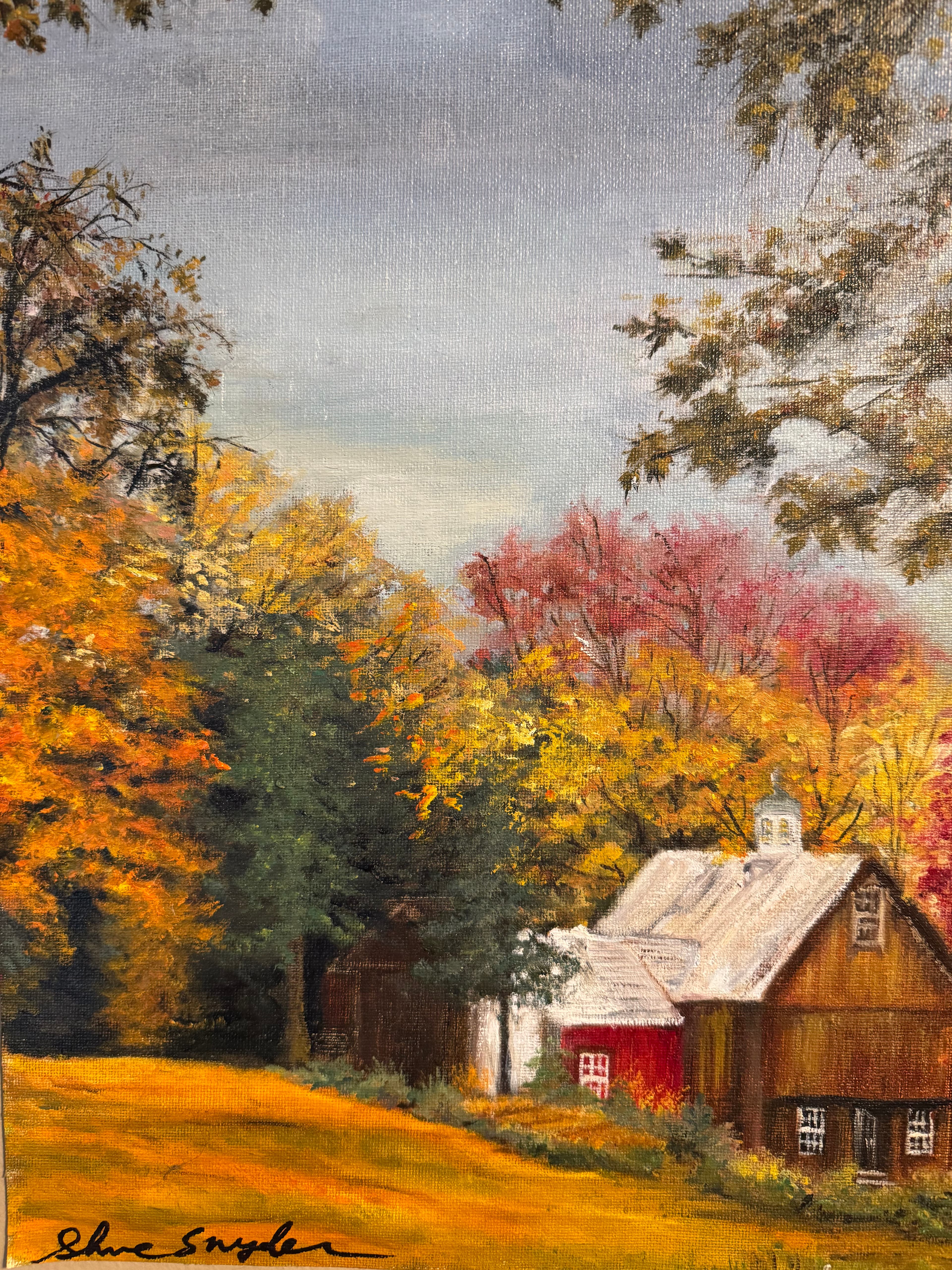 landscape in oil