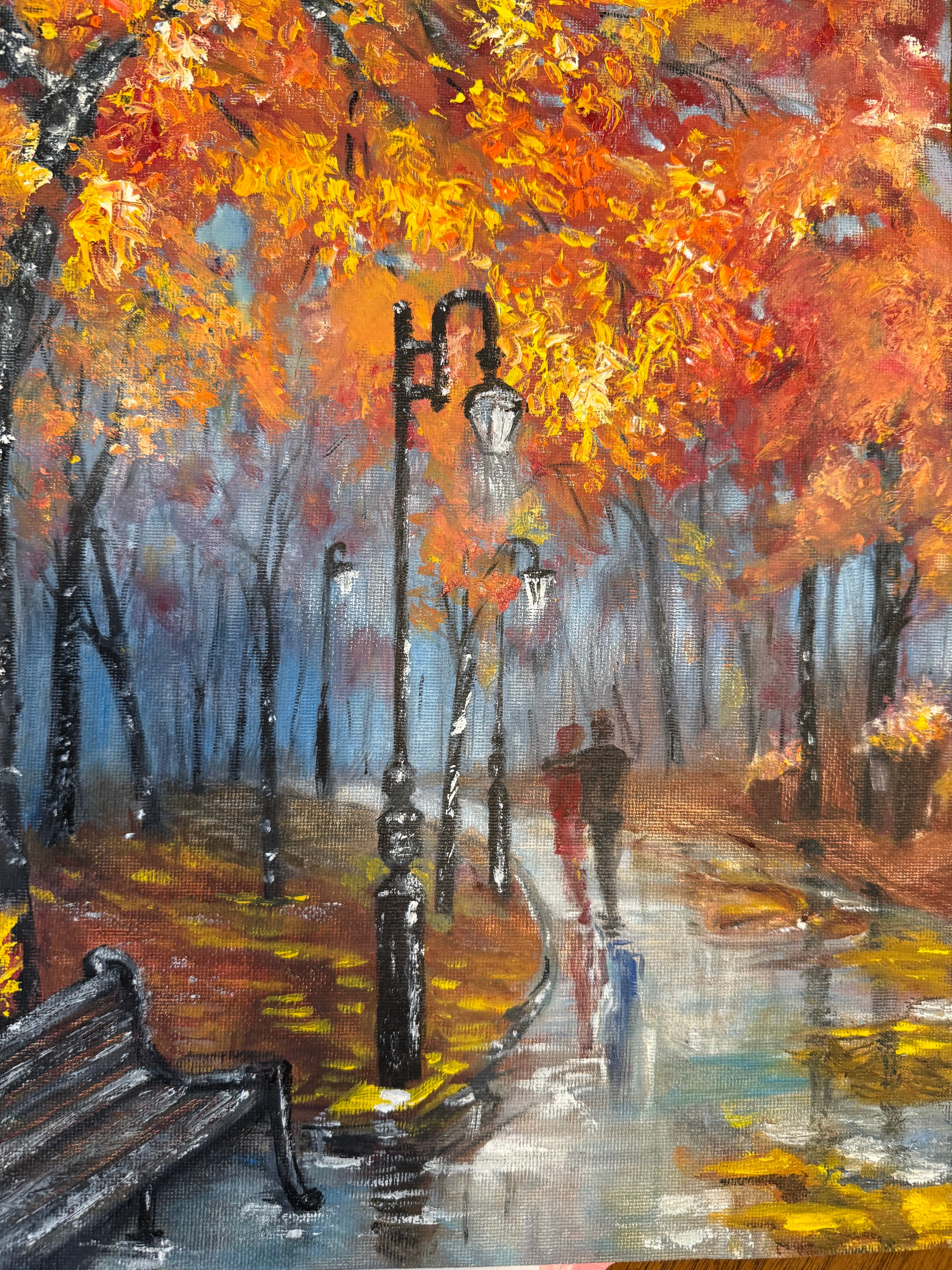 landscape in oil