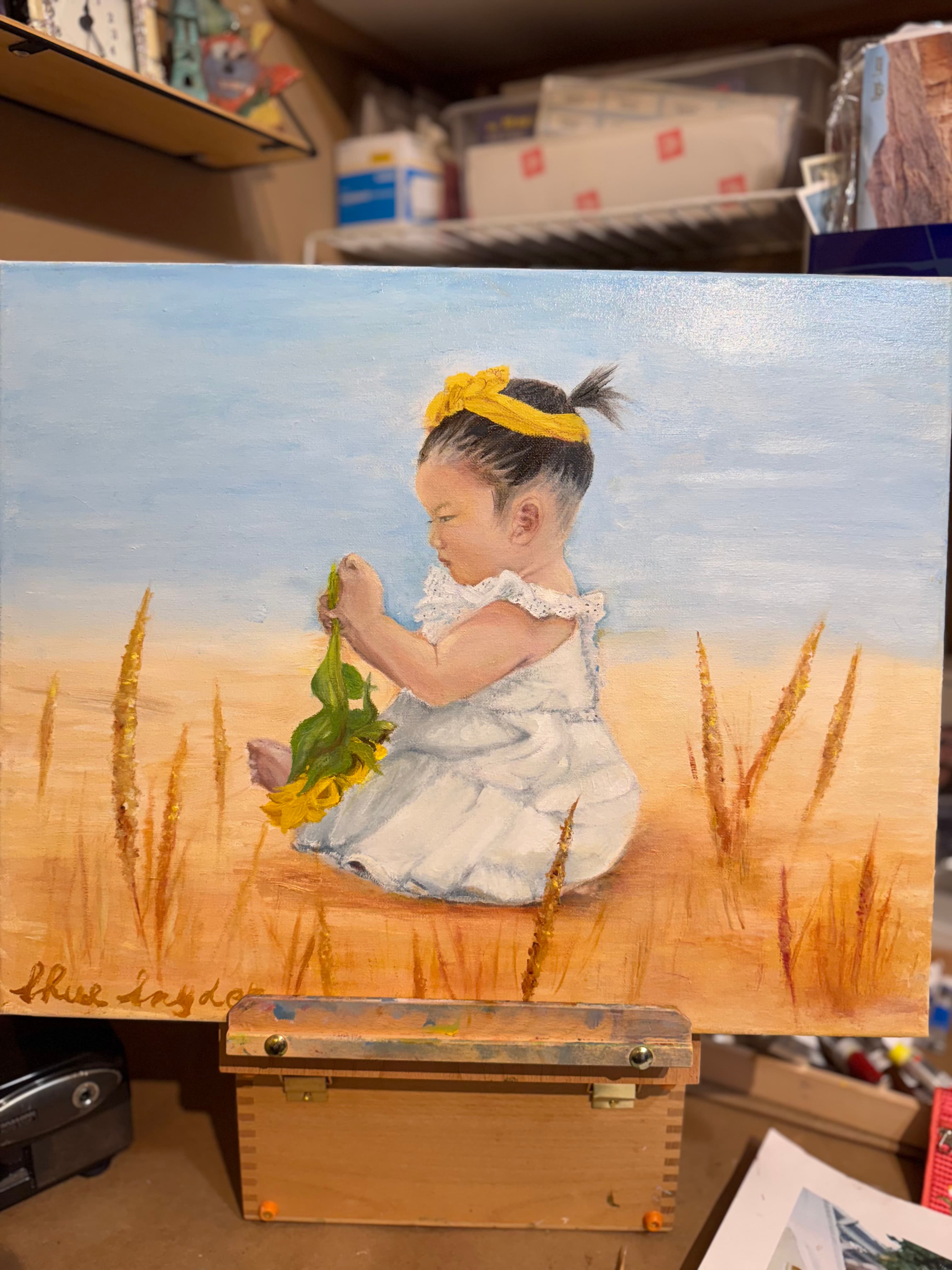 portrait in oil