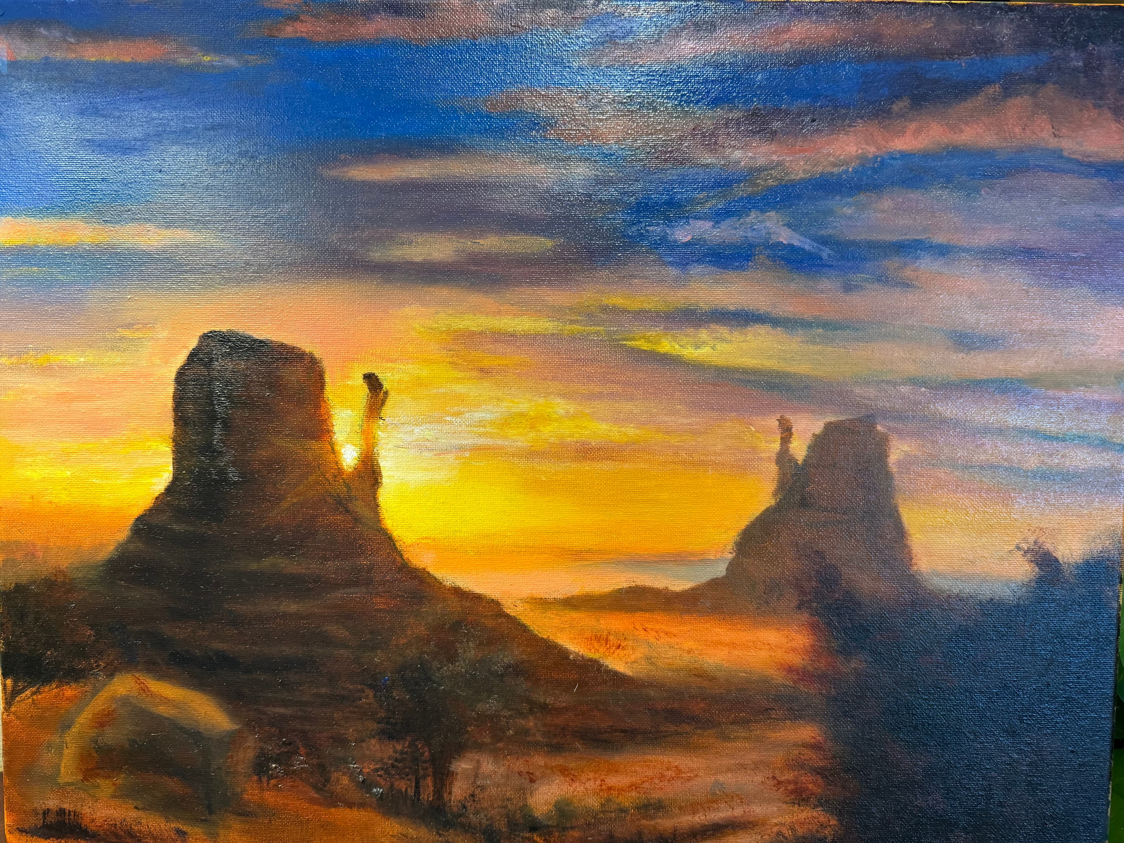 landscape in oil