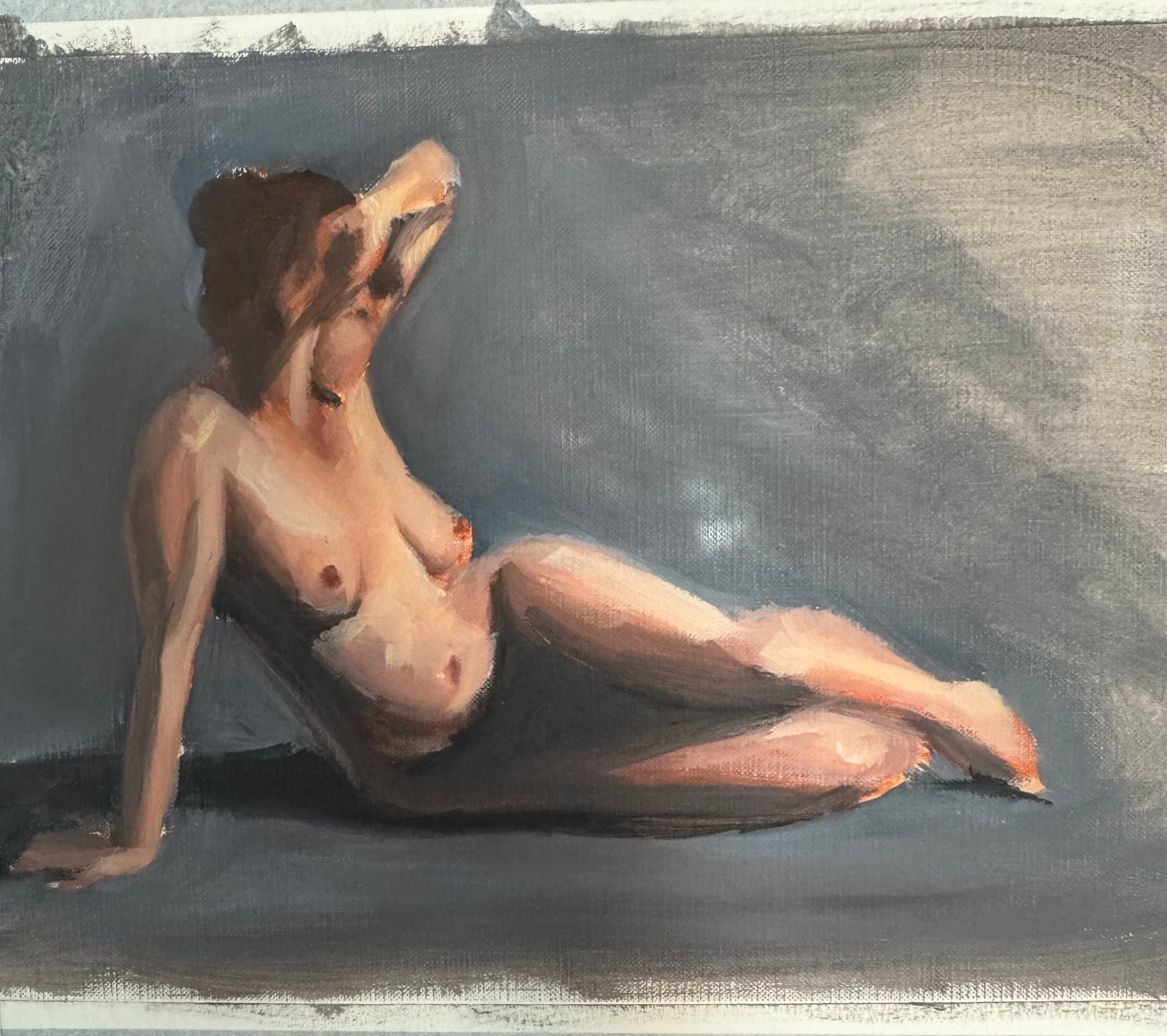 figure in oil