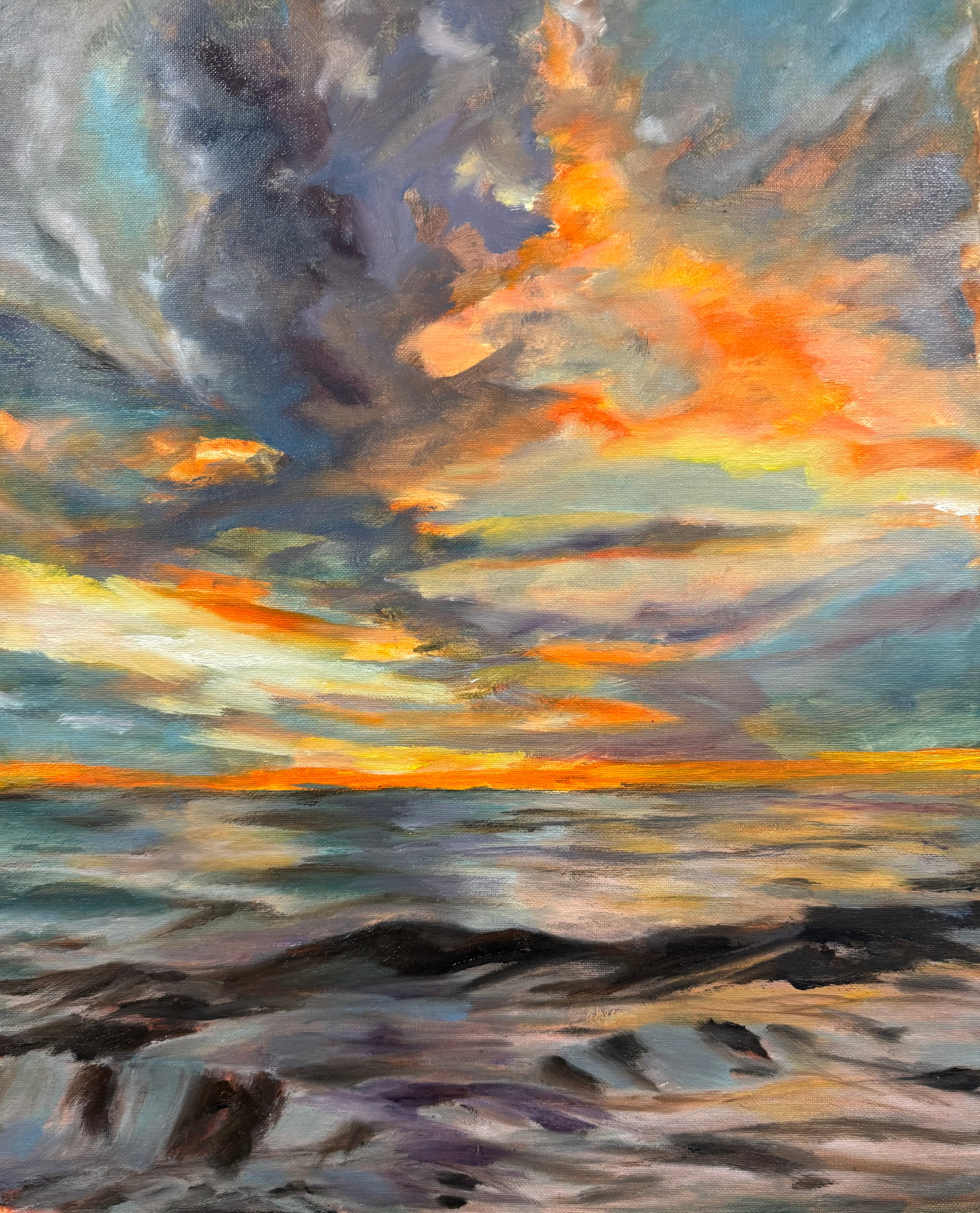 landscape in oil