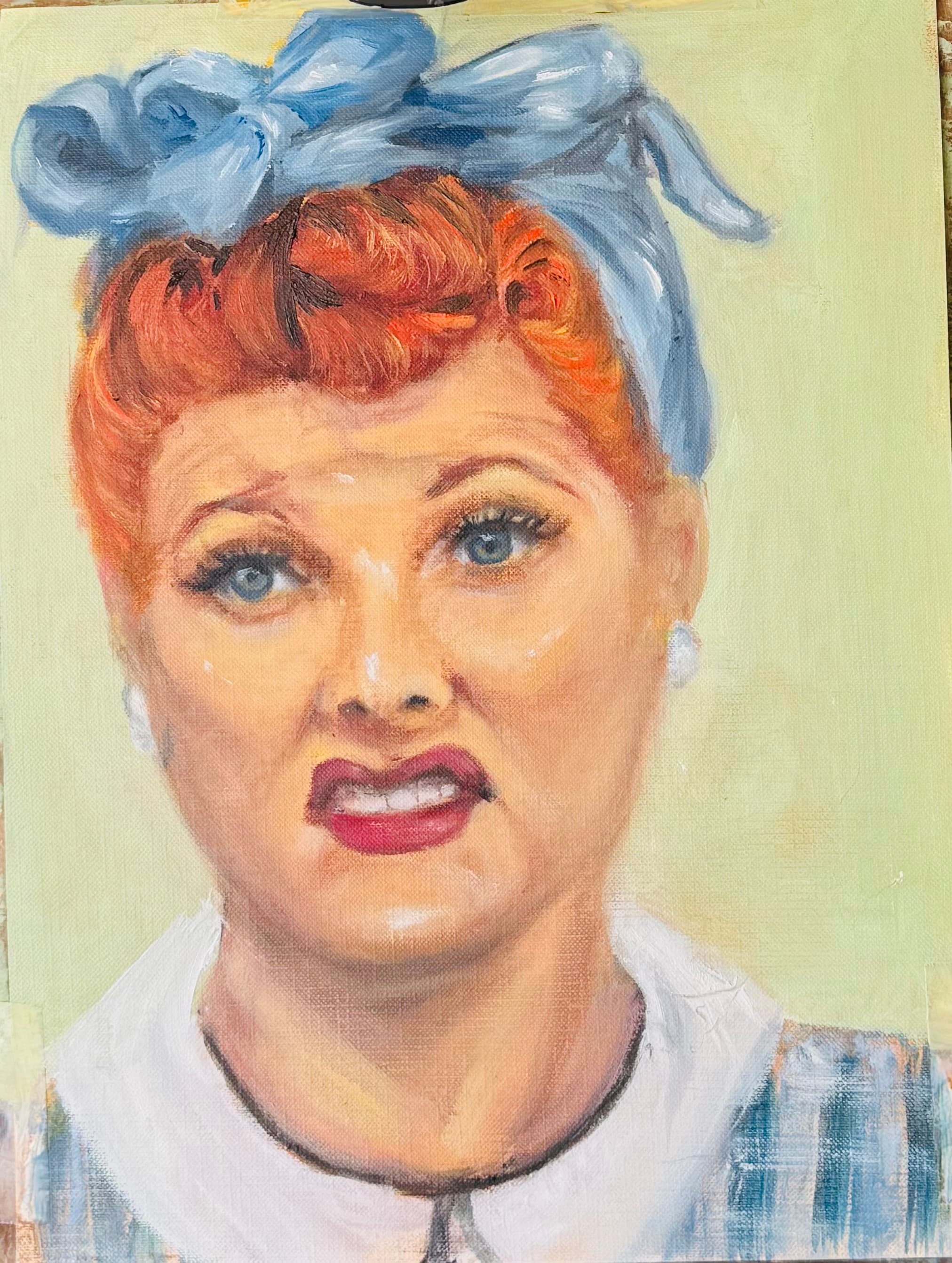 portrait in oil