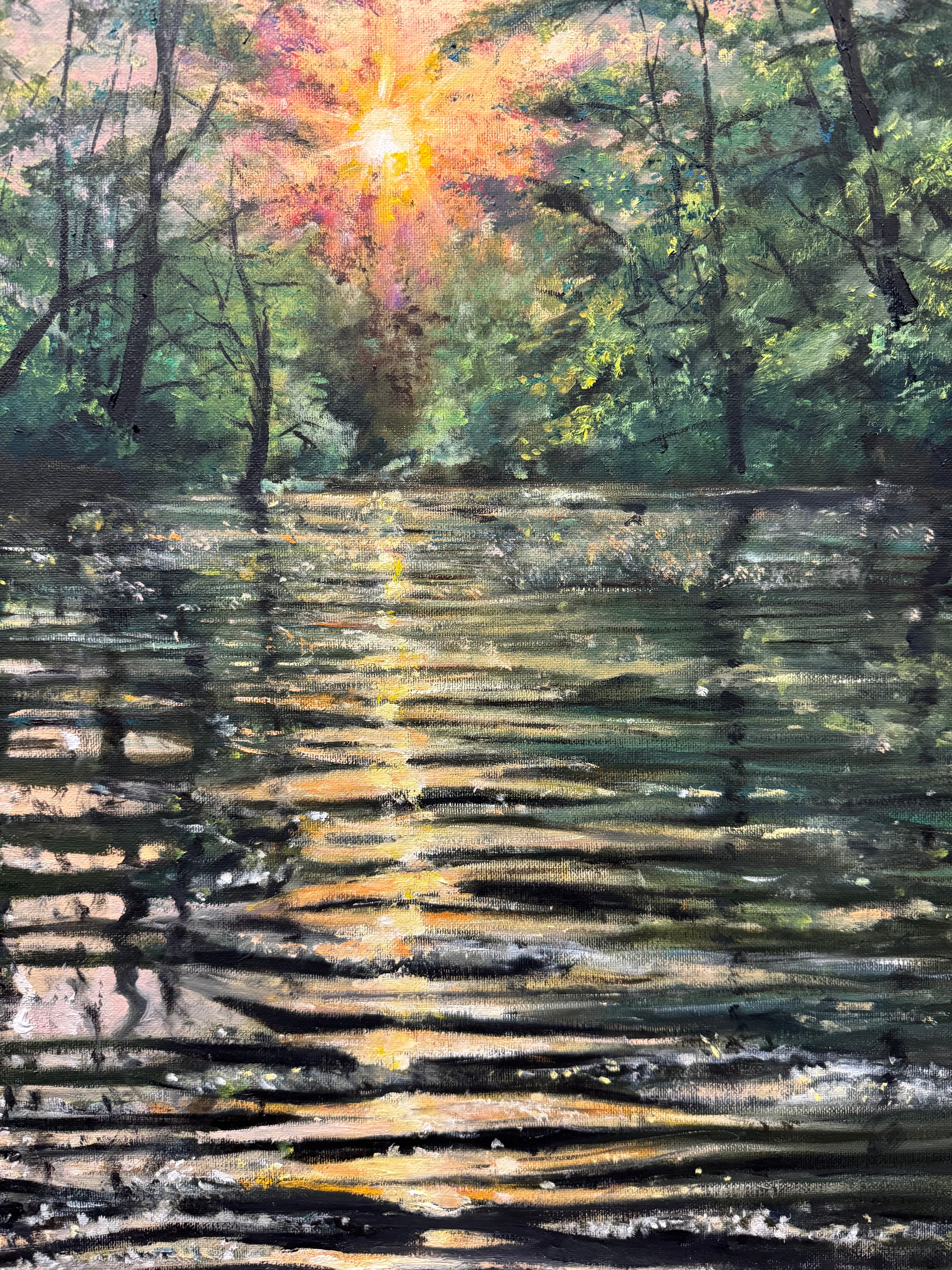 landscape in oil