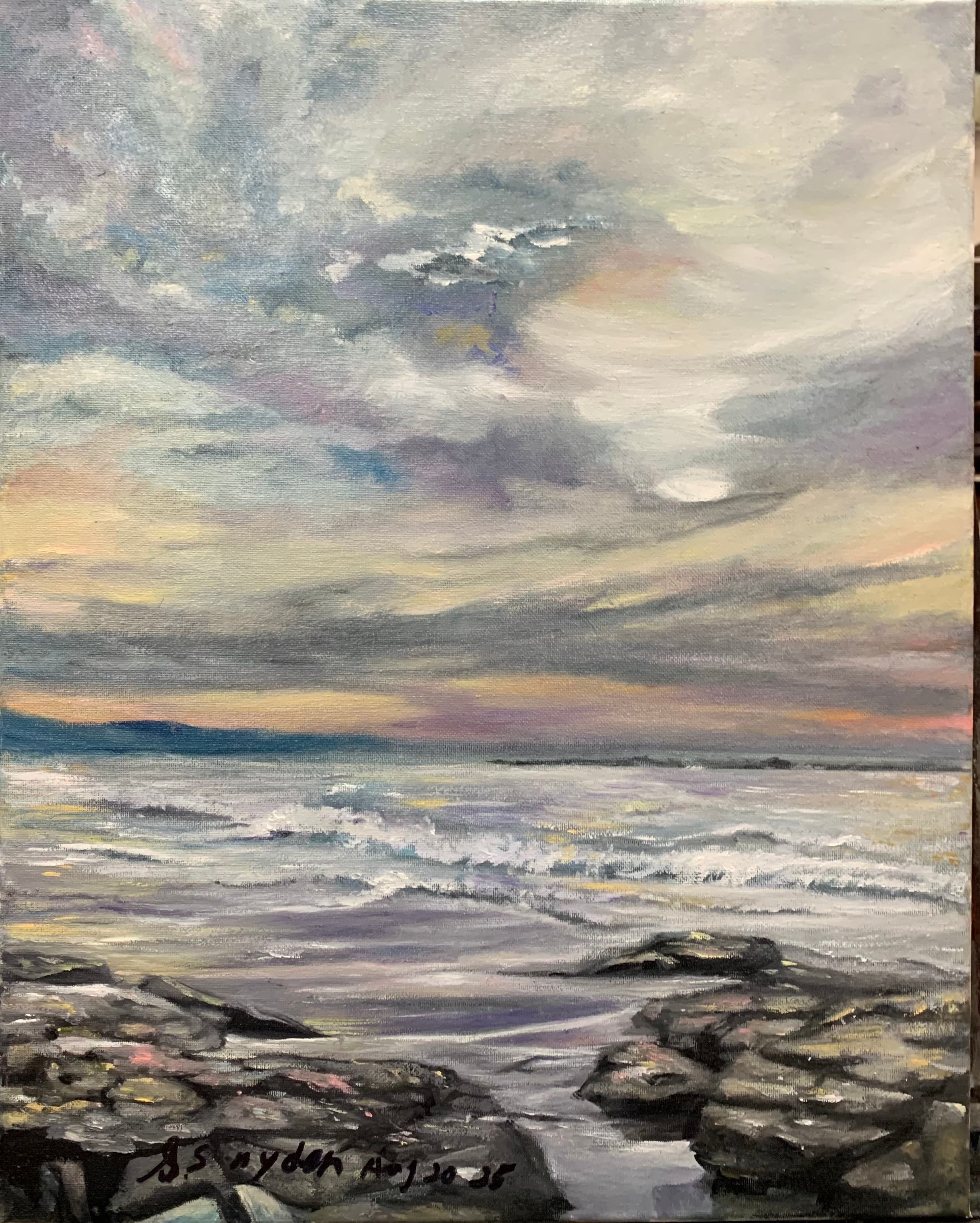 landscape in oil