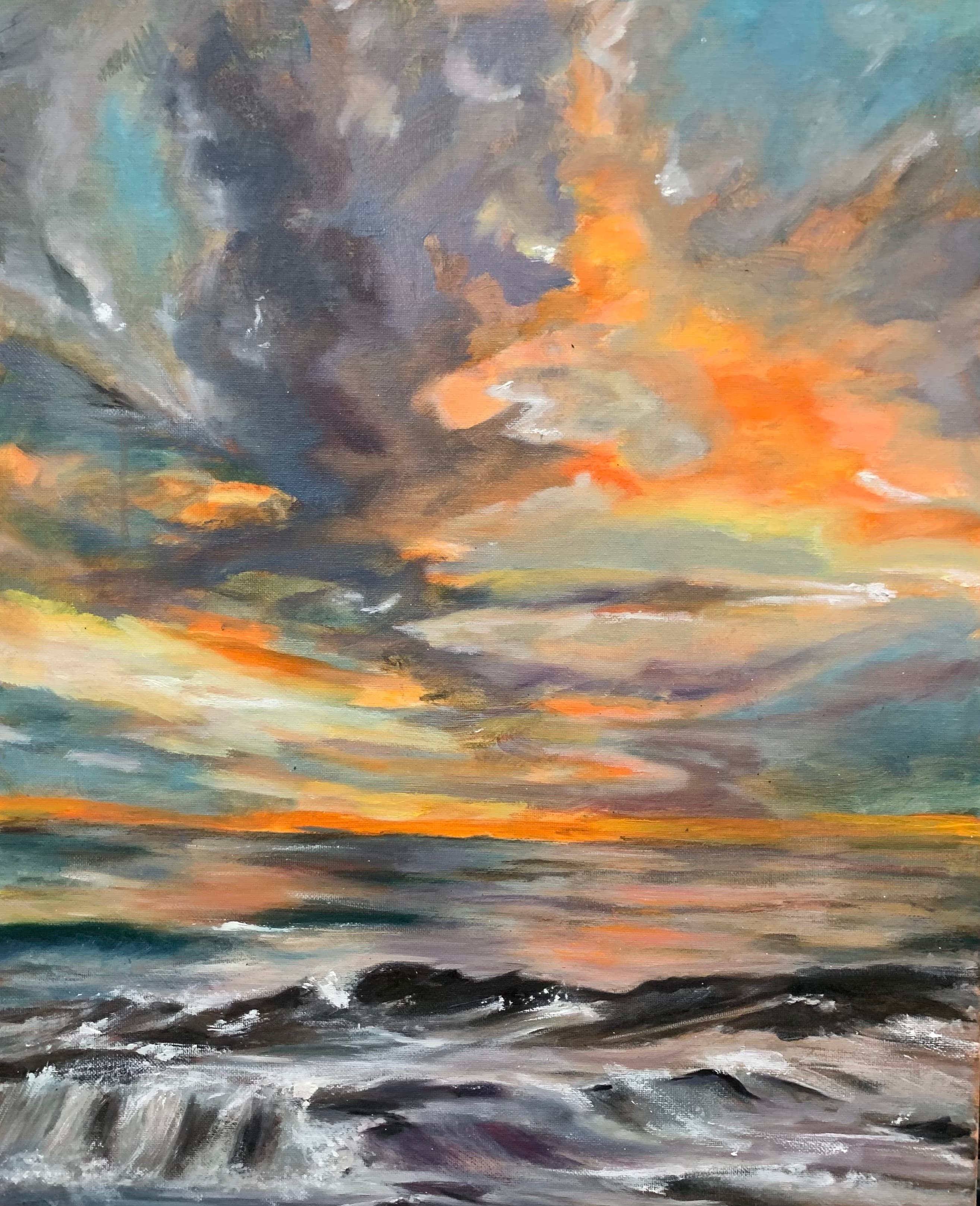 landscape in oil
