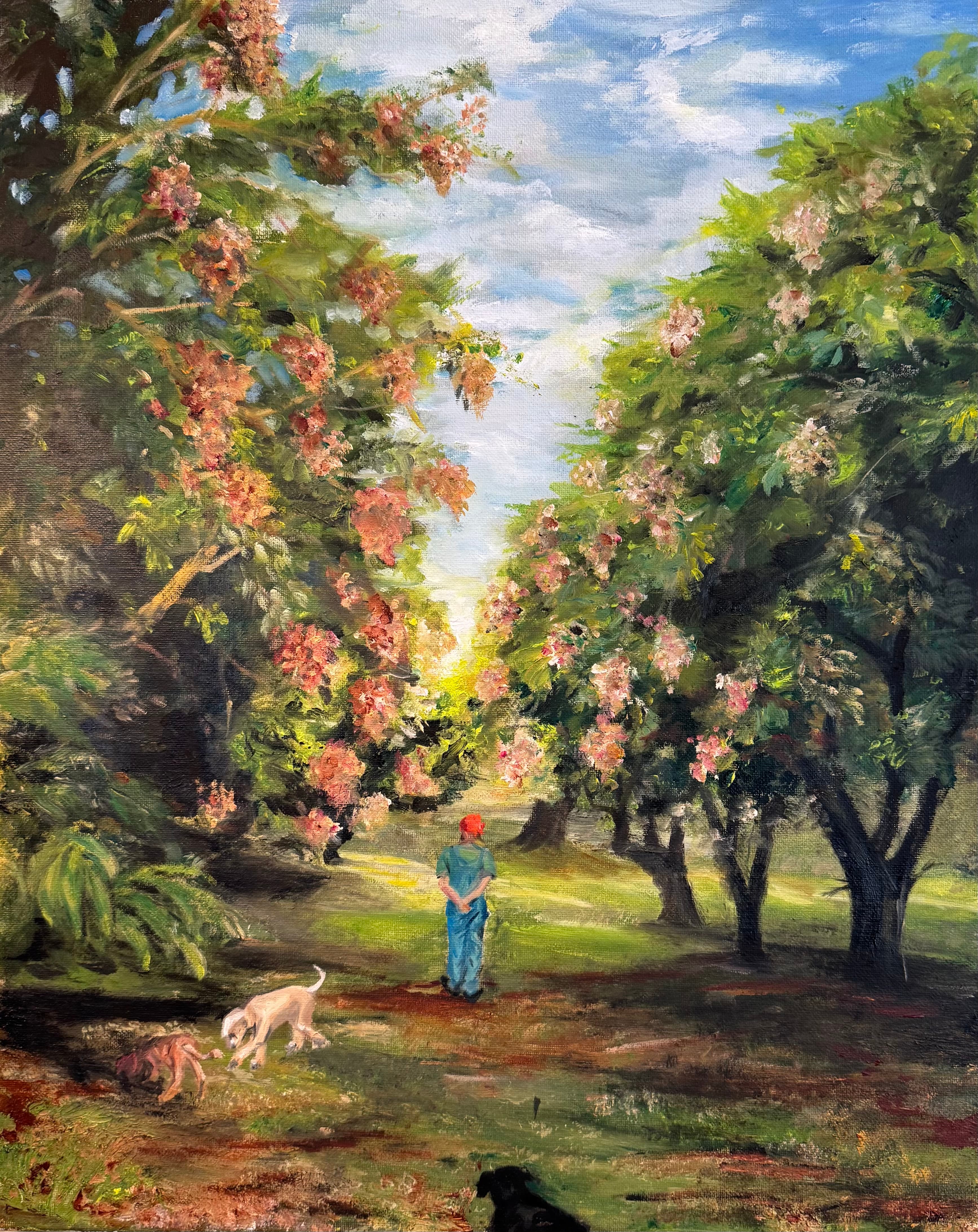 landscape in oil